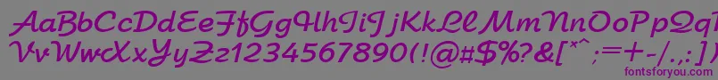 UkArbatBold Font – Purple Fonts on Gray Background