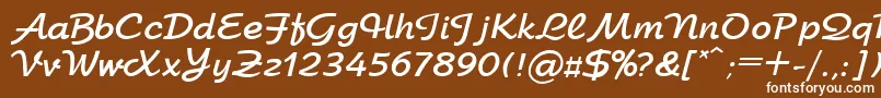 UkArbatBold Font – White Fonts on Brown Background