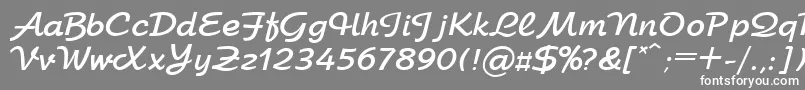 UkArbatBold Font – White Fonts on Gray Background