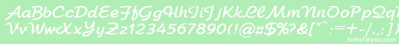 UkArbatBold Font – White Fonts on Green Background