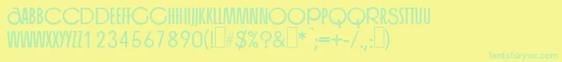 En savoir plus sur la police OrgangrinderRegular Police OrgangrinderRegular – polices vertes sur fond jaune