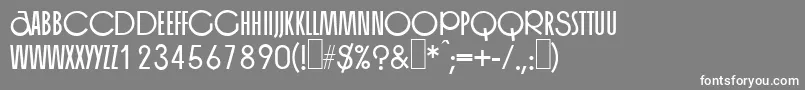 OrgangrinderRegular Font – White Fonts on Gray Background