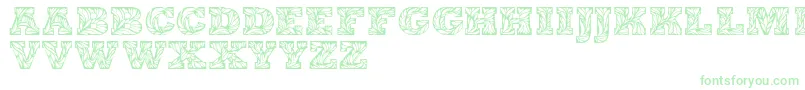 Leaffypersonaluse-Schriftart – Grüne Schriften