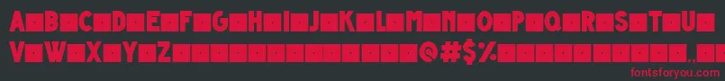 GrandeAndrettiBoldV1.0LimitedCharset Font – Red Fonts on Black Background