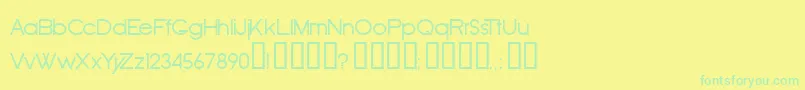 Шрифт Oldrrg – зелёные шрифты на жёлтом фоне
