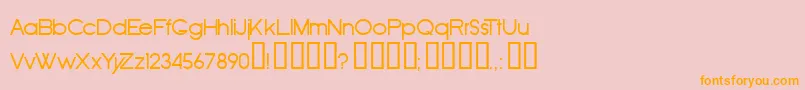 Oldrrg Font – Orange Fonts on Pink Background