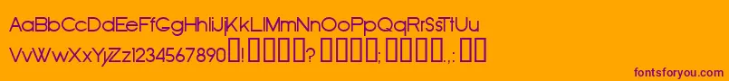 Oldrrg Font – Purple Fonts on Orange Background