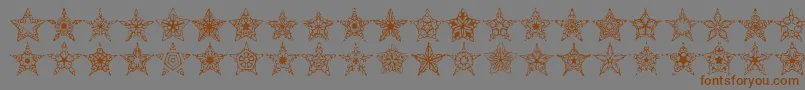 Шрифт 90stars – коричневые шрифты на сером фоне