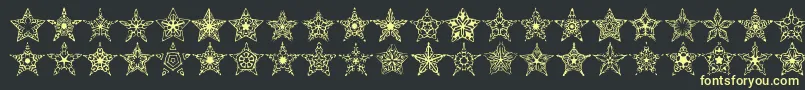 fuente 90stars – Fuentes Amarillas Sobre Fondo Negro