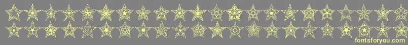 Шрифт 90stars – жёлтые шрифты на сером фоне