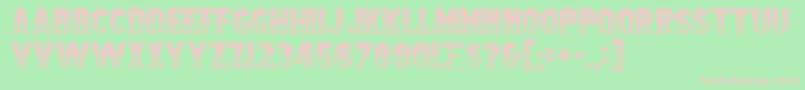 StarsStripes Font – Pink Fonts on Green Background