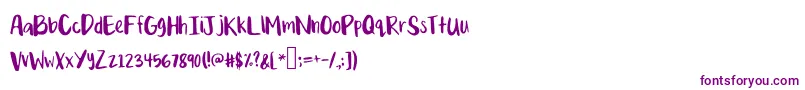 Mixquixotic Font – Purple Fonts on White Background