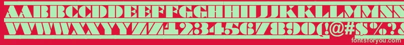 More about BraggatituldcfrRegular Font BraggatituldcfrRegular Font – Green Fonts on Red Background