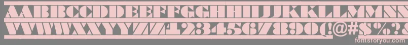 Weitere Informationen zur BraggatituldcfrRegular-Schriftart BraggatituldcfrRegular-Schriftart – Rosa Schriften auf grauem Hintergrund