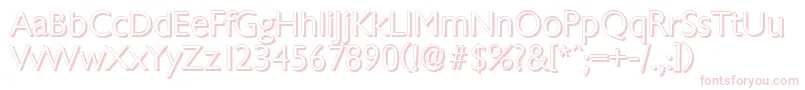 ChantillyshadowLightRegular Font – Pink Fonts on White Background