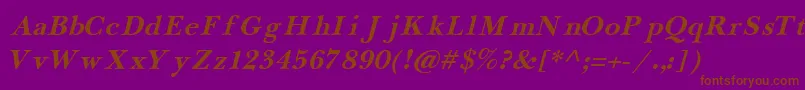 En savoir plus sur la police Newba5 Police Newba5 – polices brunes sur fond violet