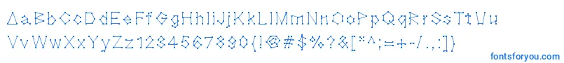 Blocknation Font – Blue Fonts on White Background
