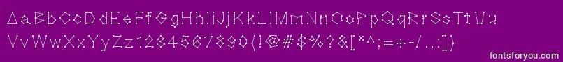 Blocknation Font – Green Fonts on Purple Background