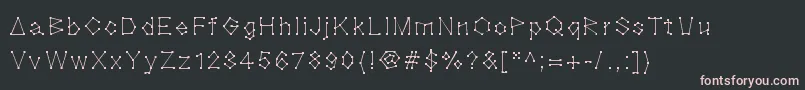 Fonte Blocknation – fontes rosa em um fundo preto