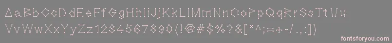 Blocknation Font – Pink Fonts on Gray Background