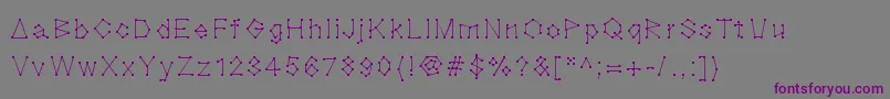 Шрифт Blocknation – фиолетовые шрифты на сером фоне