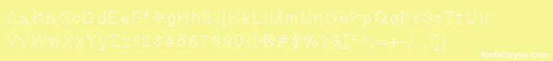 Blocknation Font – White Fonts on Yellow Background
