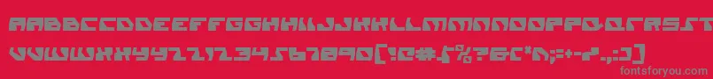 Daedalusc Font – Gray Fonts on Red Background