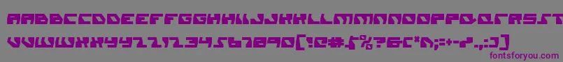 Daedalusc Font – Purple Fonts on Gray Background