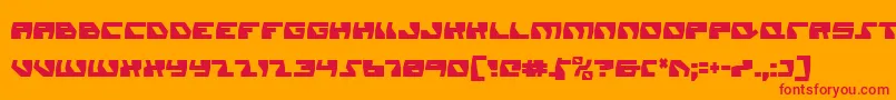Daedalusc Font – Red Fonts on Orange Background