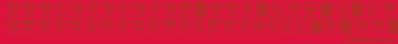 FarhatAcordes Font – Brown Fonts on Red Background