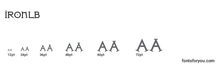 Ironlb Font Sizes