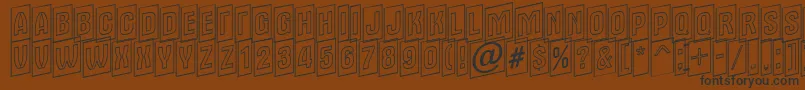 Alter15 Font – Black Fonts on Brown Background
