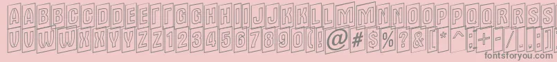Alter15 Font – Gray Fonts on Pink Background