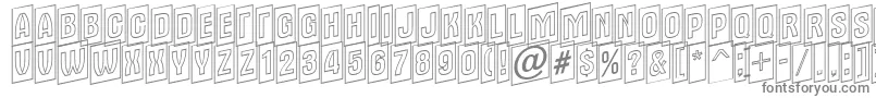 Шрифт Alter15 – серые шрифты