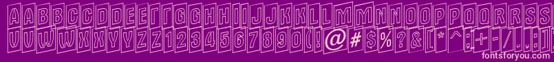 Alter15 Font – Pink Fonts on Purple Background