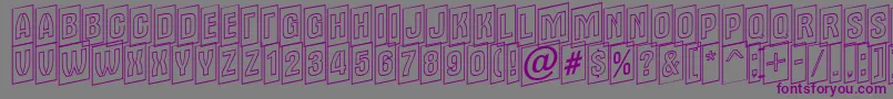 Шрифт Alter15 – фиолетовые шрифты на сером фоне