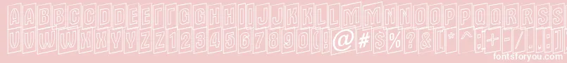 Alter15 Font – White Fonts on Pink Background