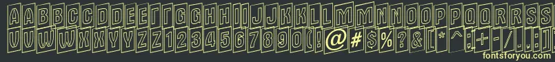 Alter15 Font – Yellow Fonts on Black Background