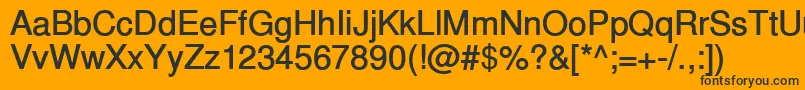 InuktitutsskBold Font – Black Fonts on Orange Background