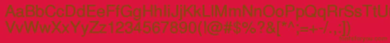 InuktitutsskBold Font – Brown Fonts on Red Background