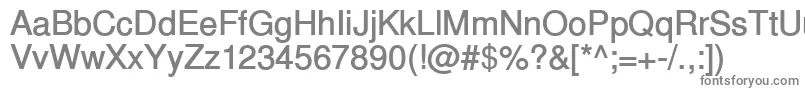 InuktitutsskBold-fontti – harmaat kirjasimet valkoisella taustalla