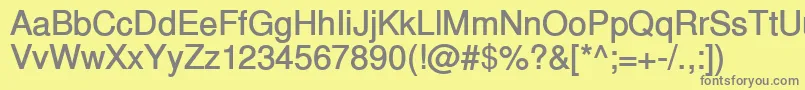 InuktitutsskBold Font – Gray Fonts on Yellow Background