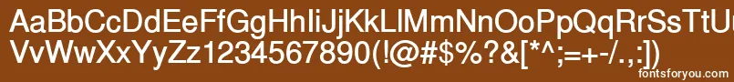 InuktitutsskBold Font – White Fonts on Brown Background