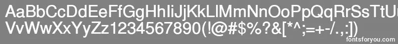 フォントInuktitutsskBold – 灰色の背景に白い文字