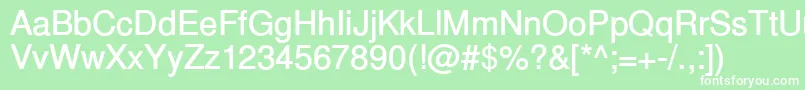 InuktitutsskBold Font – White Fonts on Green Background