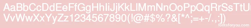 InuktitutsskBold Font – White Fonts on Pink Background