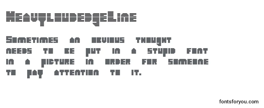 HeavyloudedgeLine Font