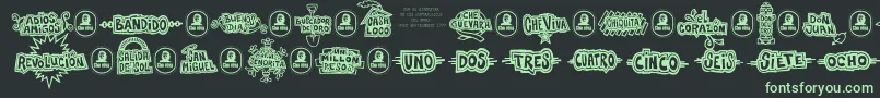 More about CheVivaBanana Font CheVivaBanana Font – Green Fonts on Black Background