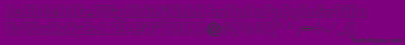 ACitynovaotlBold Font – Black Fonts on Purple Background