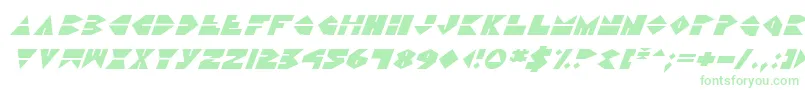 フォントDiscoDorkItalic – 緑のフォント